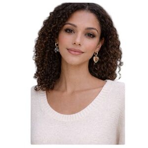 NWT Petit Moments Jordan Mismatched Gold Boho Earrings